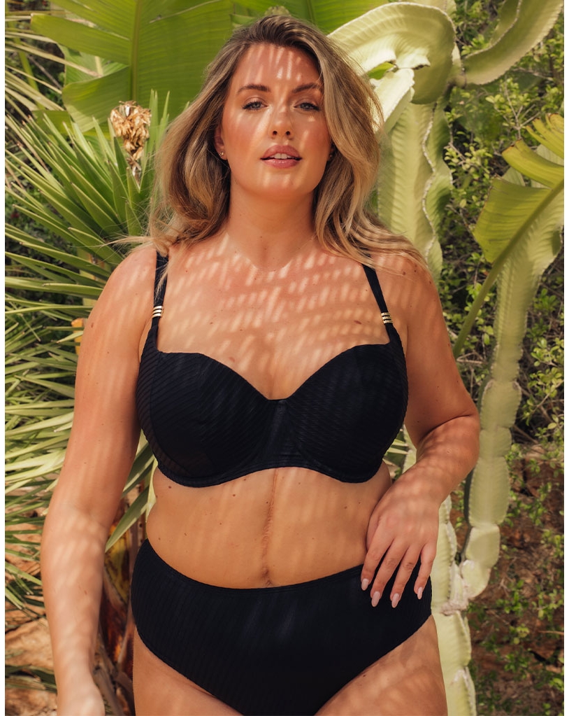 Curvy Kate - Women's Bikini Top - Balcony - Black - 38D